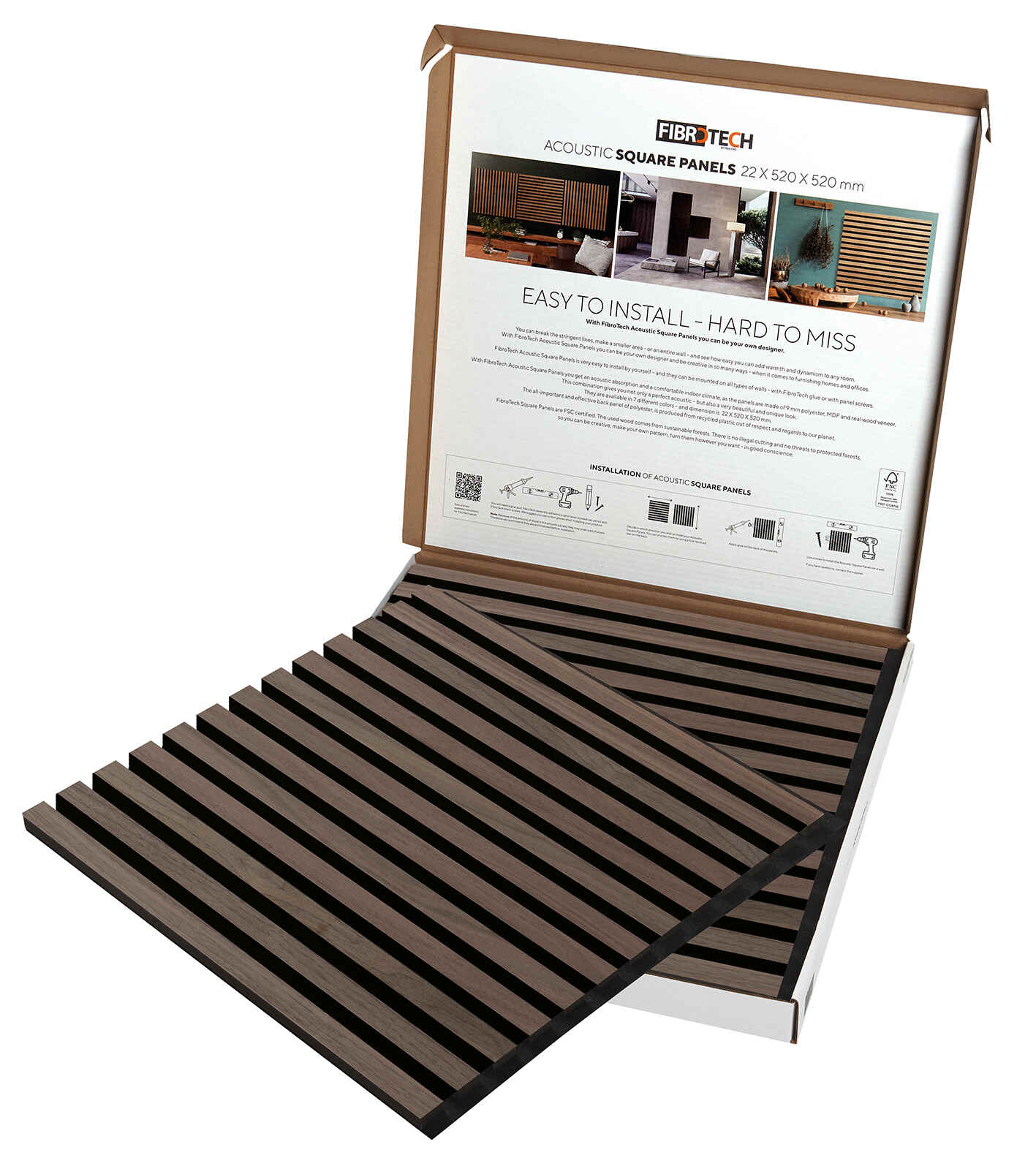 akustični drveni zidni paneli