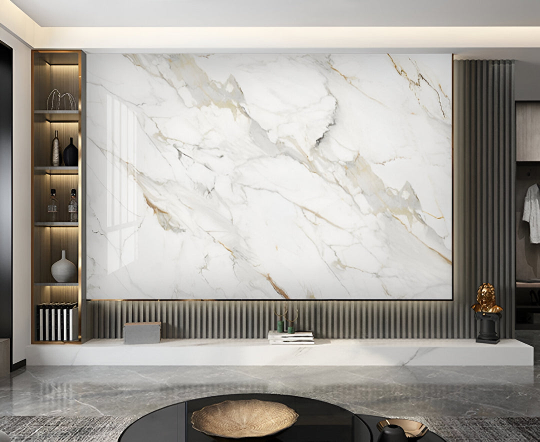 PVC dekorativna obloga Bianco Carrara Gold 8024