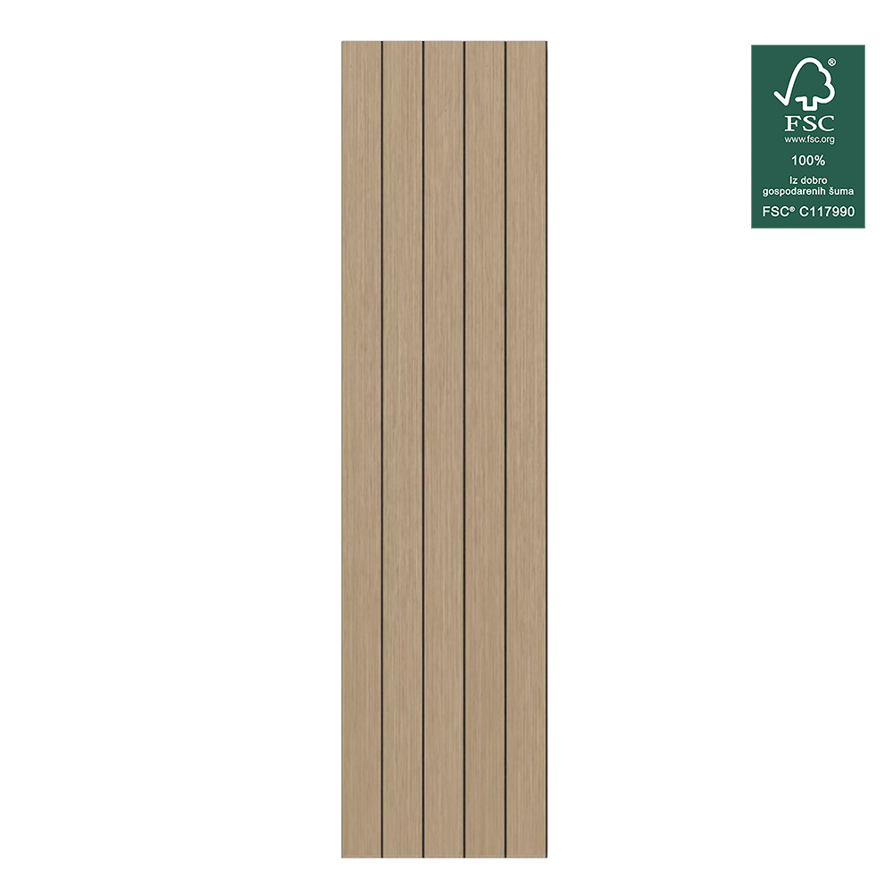 Samoljepljivi zidni panel Hrast D 2700x600x9 mm